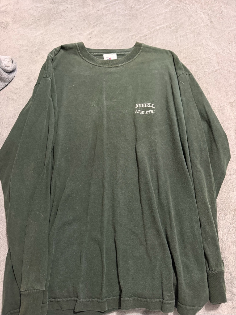 Riddell Athletic Men's Long-Sleeve Crewneck Shirt - Olive Green